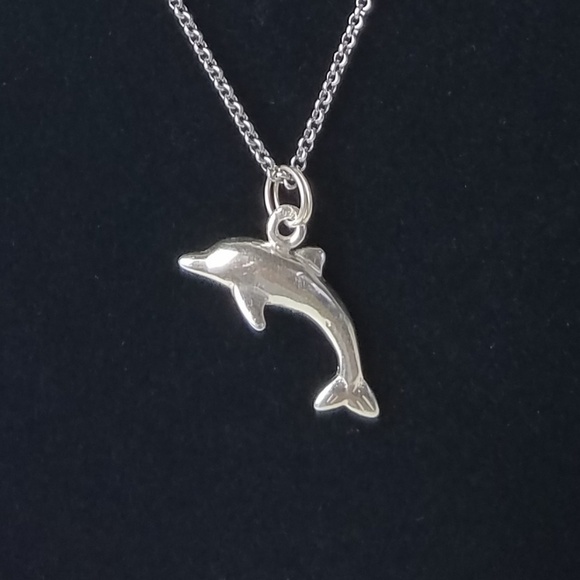 Fashion Jewelry Jewelry - Sterling Silver Dolphin Pendant Necklace